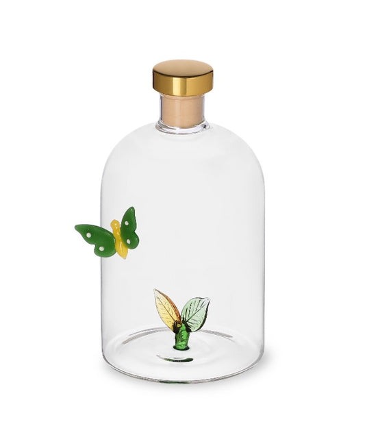 Ichendorf Milano Butterfly & Leaves Glass Diffuser Bottle – 500ml | Greenwood Perfumer