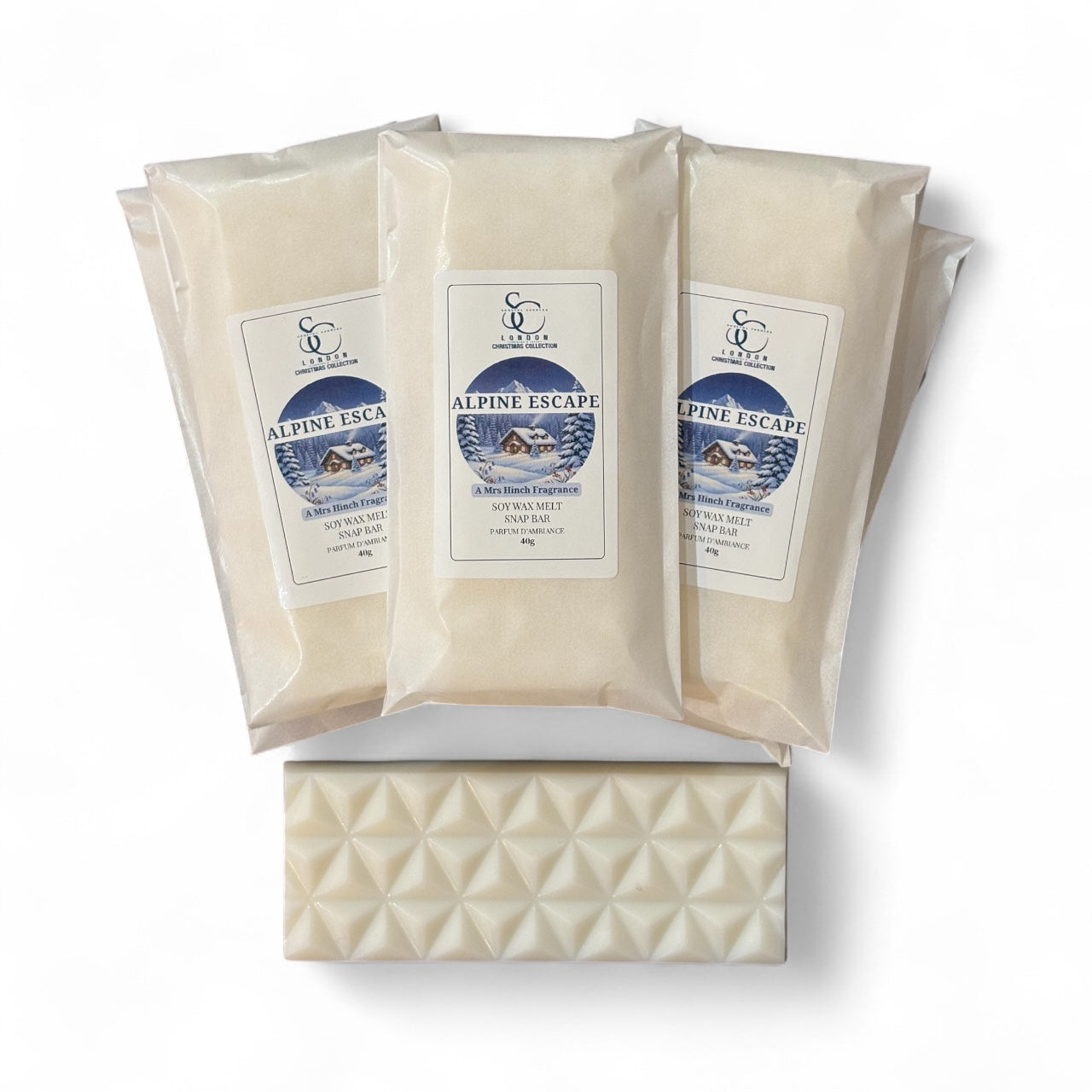 Mrs Hinch Alpine Escape Soy Wax Melt Snap Bar – group packaging