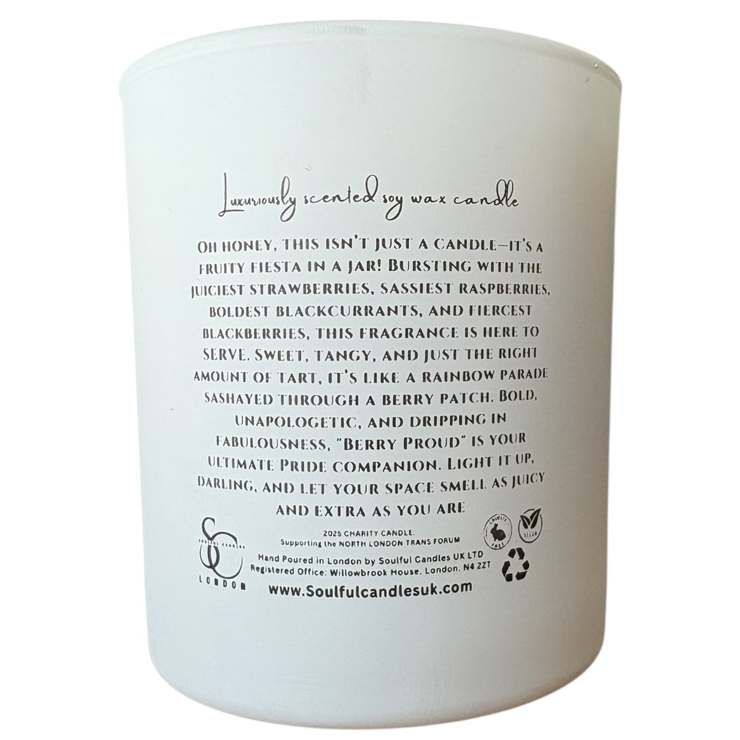 Berry Proud - 2025 PRIDE Charity Candle - 30cl