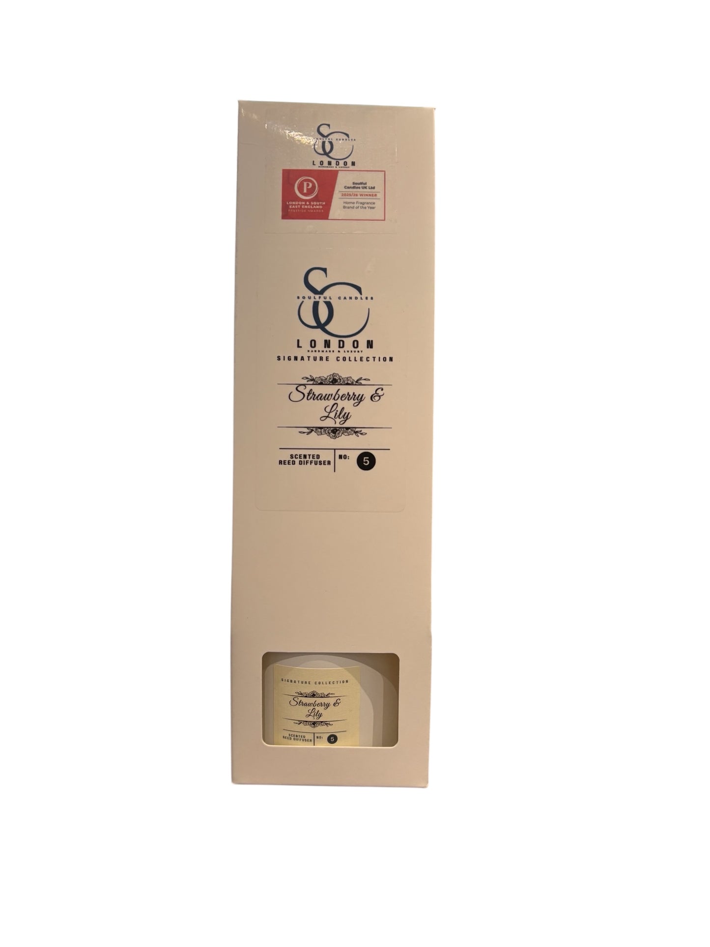 Strawberry & Lily 100ml Reed Diffuser | Elegant Floral Scent