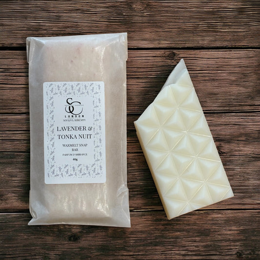 Lavender & Tonka Nuit Wax Melt Snap Bar (40g) – Soulful Serenity Range