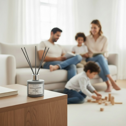 Golden Cashmere & Vanilla – Odour Eliminating Reed Diffuser (100ml)