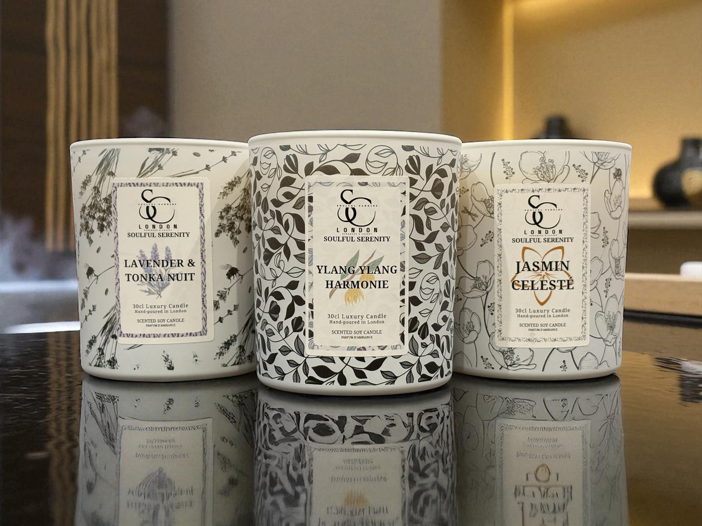 relaxation set of 3 30cl candles