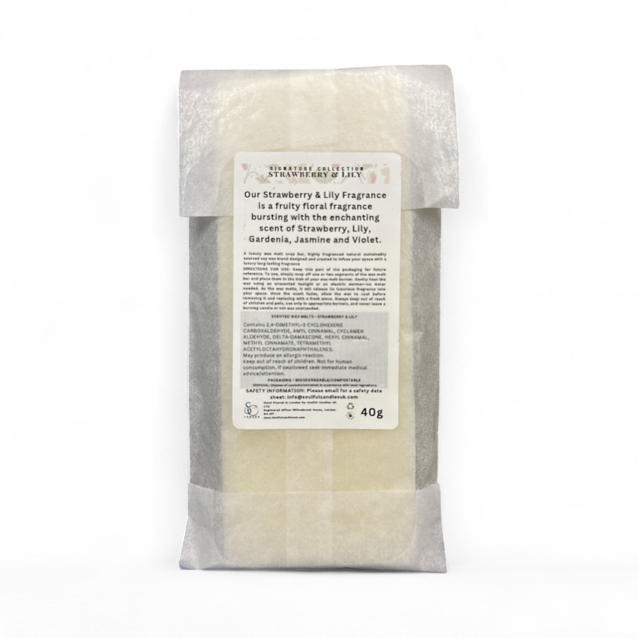 Strawberry & Lily soy wax melt