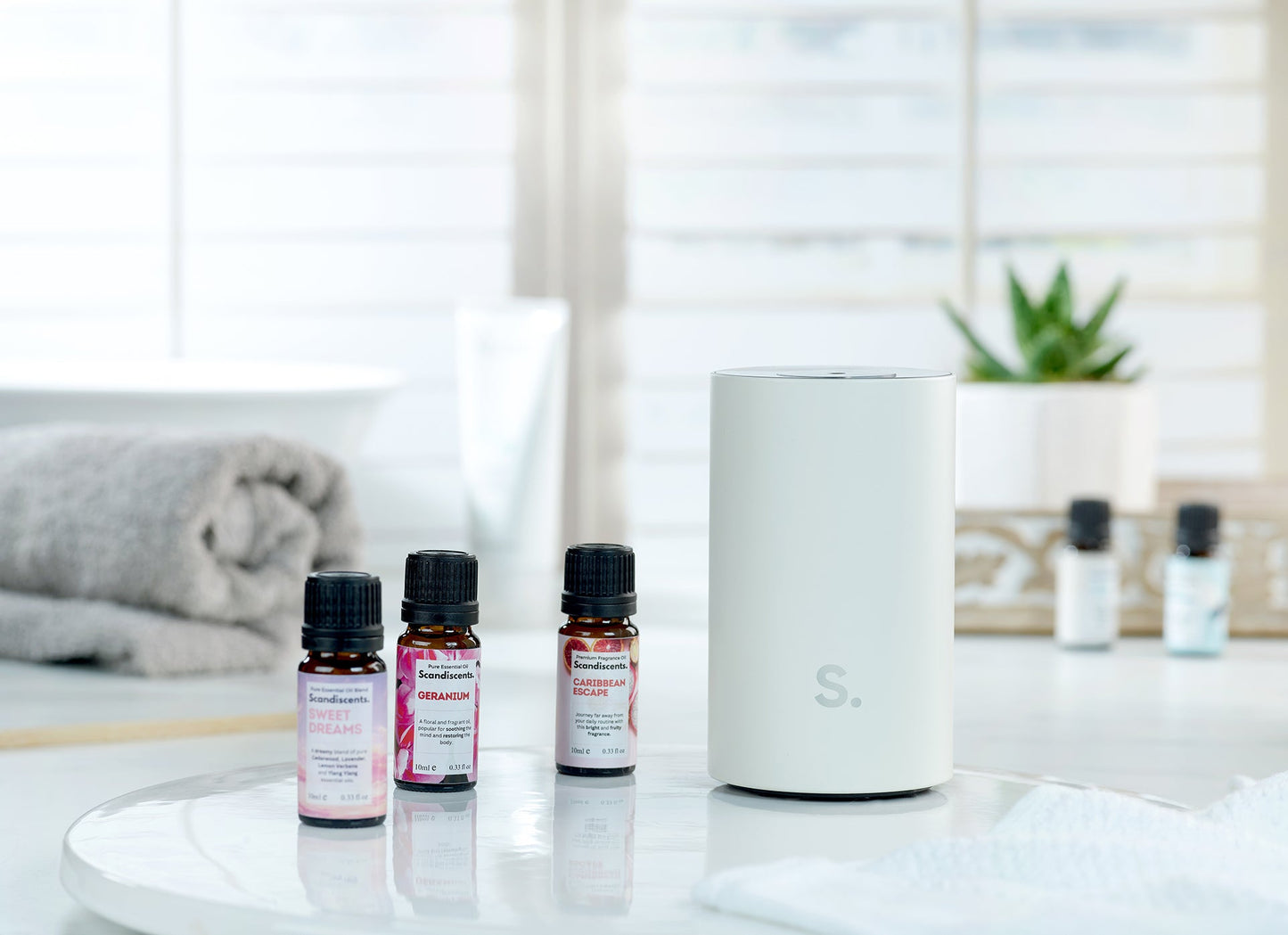 Scandiscent Halo Home Diffuser (Waterless, Wireless & Rechargeable) – Next Generation Scent Technology