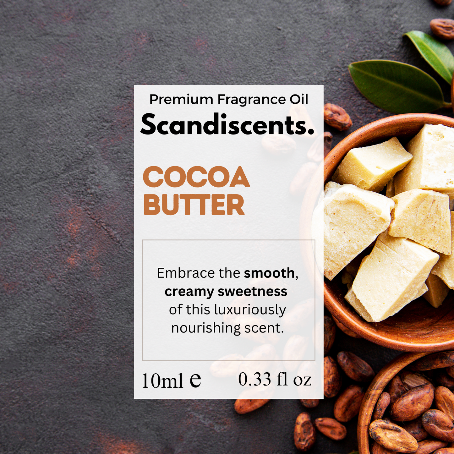 Cocoa Butter Fragrance Oil – Soft, Creamy Scent | Scandiscents Range