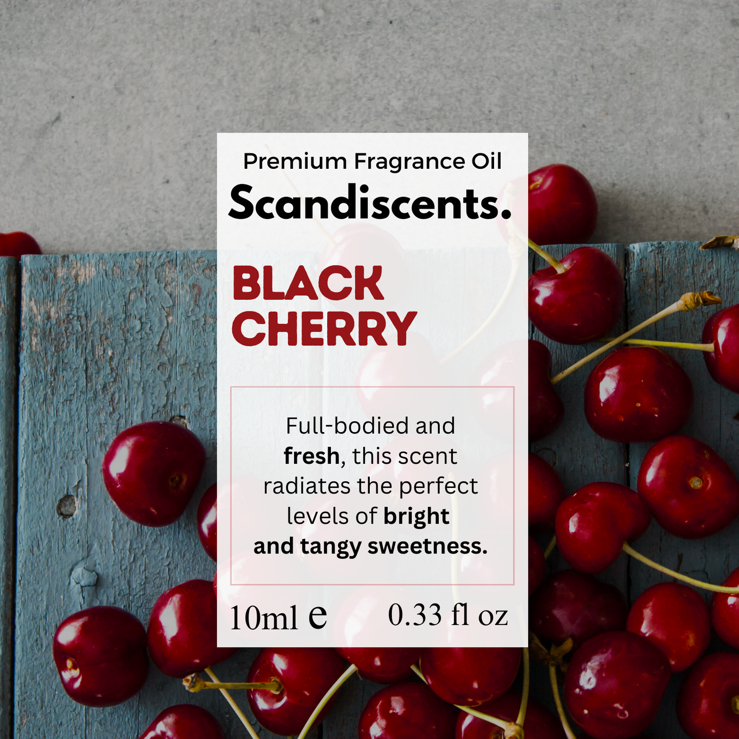 Black Cherry Fragrance Oil – Rich, Fruity Scent | Scandiscents Range