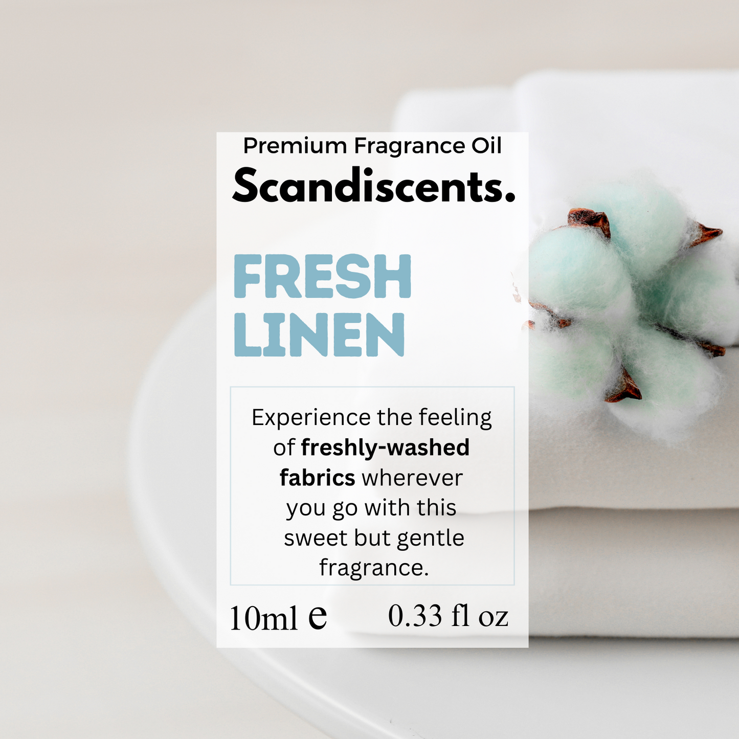 Fresh Linen Fragrance Oil – Clean, Crisp Scent | Scandiscents Range
