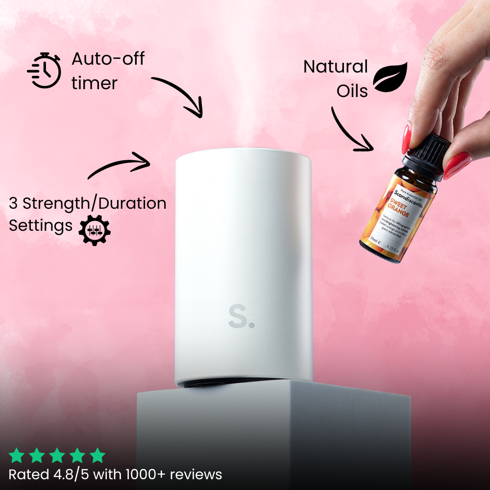 Scandiscent Halo Home Diffuser (Waterless, Wireless & Rechargeable) – Next Generation Scent Technology