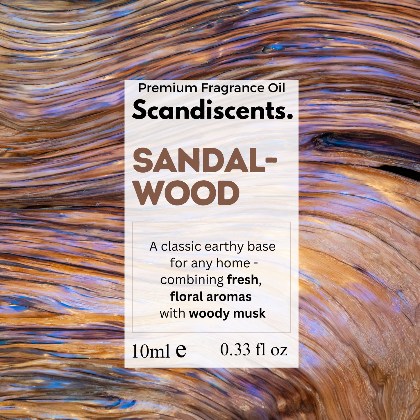 Sandalwood Fragrance Oil – Warm, Woody Scent | Scandiscents Range