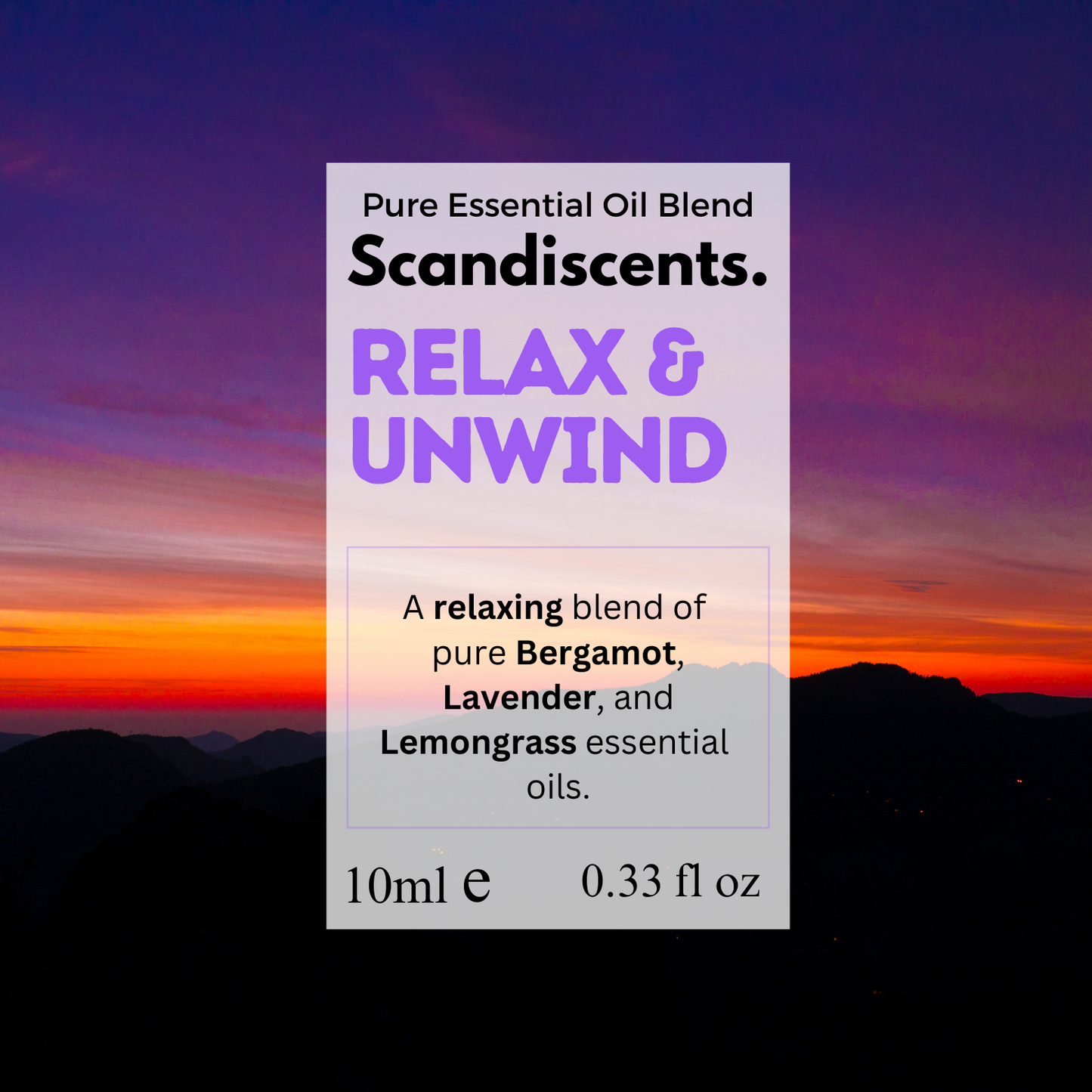 Relax & Unwind Fragrance Oil – Calming, Soothing Scent | Scandiscents Range