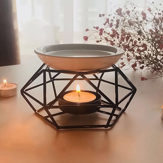 Black Geometric Burner