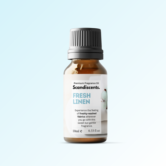 Fresh Linen Fragrance Oil 10ml – clean, crisp scent, vegan, for home fragrance