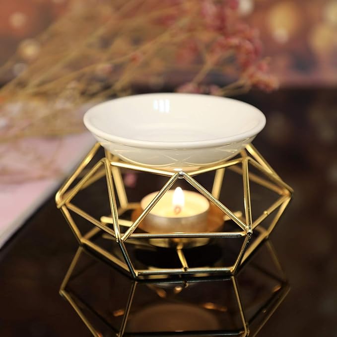 Gold Geometric Burner