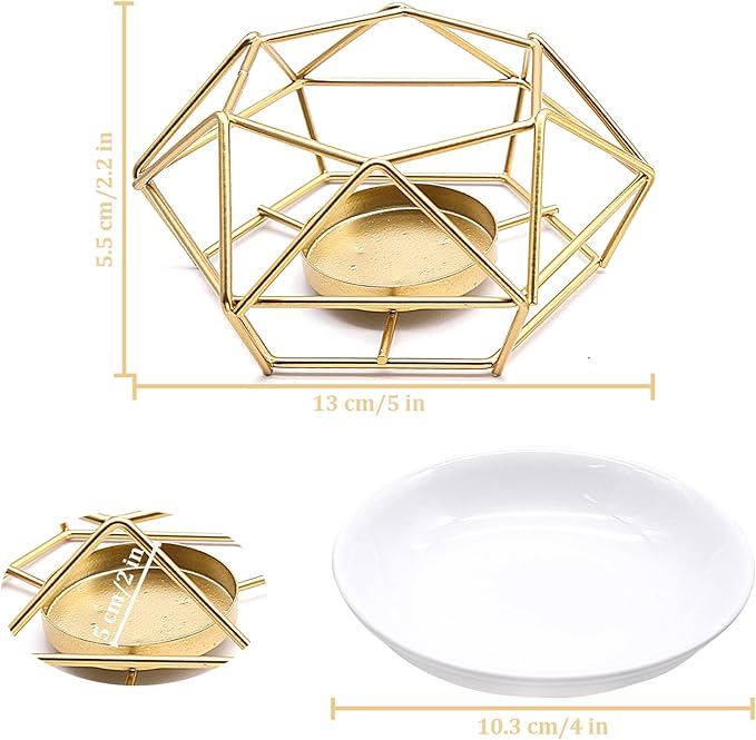 Gold Geometric Burner