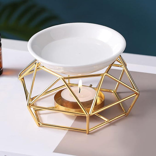 Gold Geometric Burner