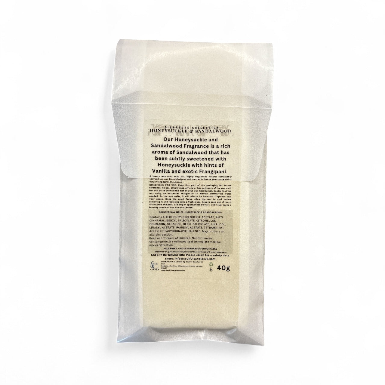 Honeysuckle & Sandalwood Wax Melt 