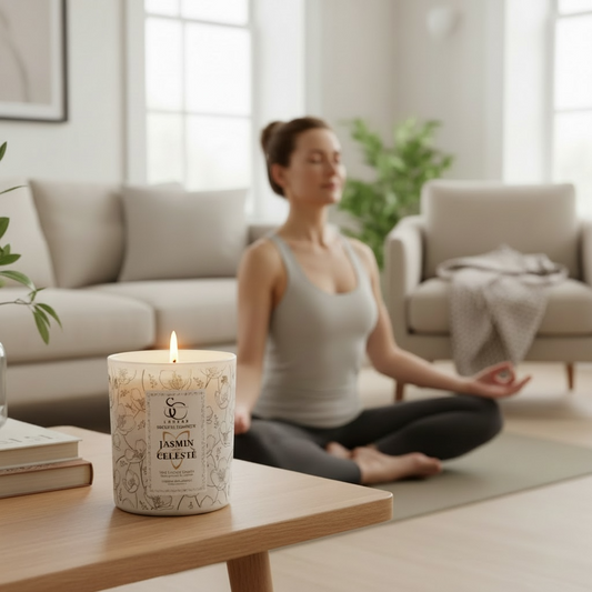 Jasmin Céleste – Luxury Jasmine & Amber Soy Candle (30cl)