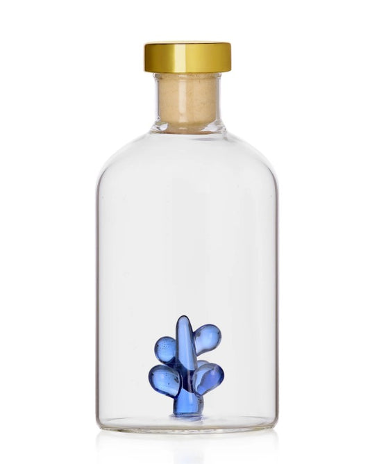 Hand‑blown 250ml blue glass diffuser by Ichendorf Milano, designed by Alessandra Baldereschi