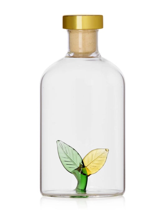 Handcrafted flame‑worked glass diffuser bottle by Ichendorf Milano, 250ml
