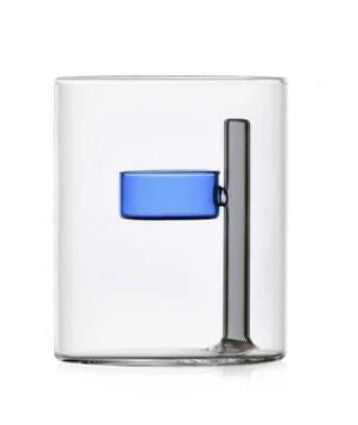 Iris Tealight Holder by Ichendorf Milano – blue glass cup