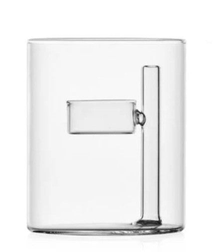 Iris Tealight Holder by Ichendorf Milano – clear glass cup
