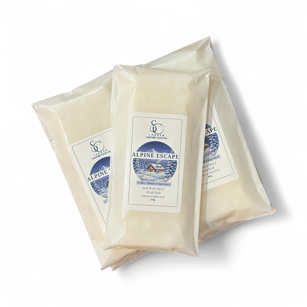Mrs Hinch Alpine Escape Soy Wax Melt Snap Bar – front packaging