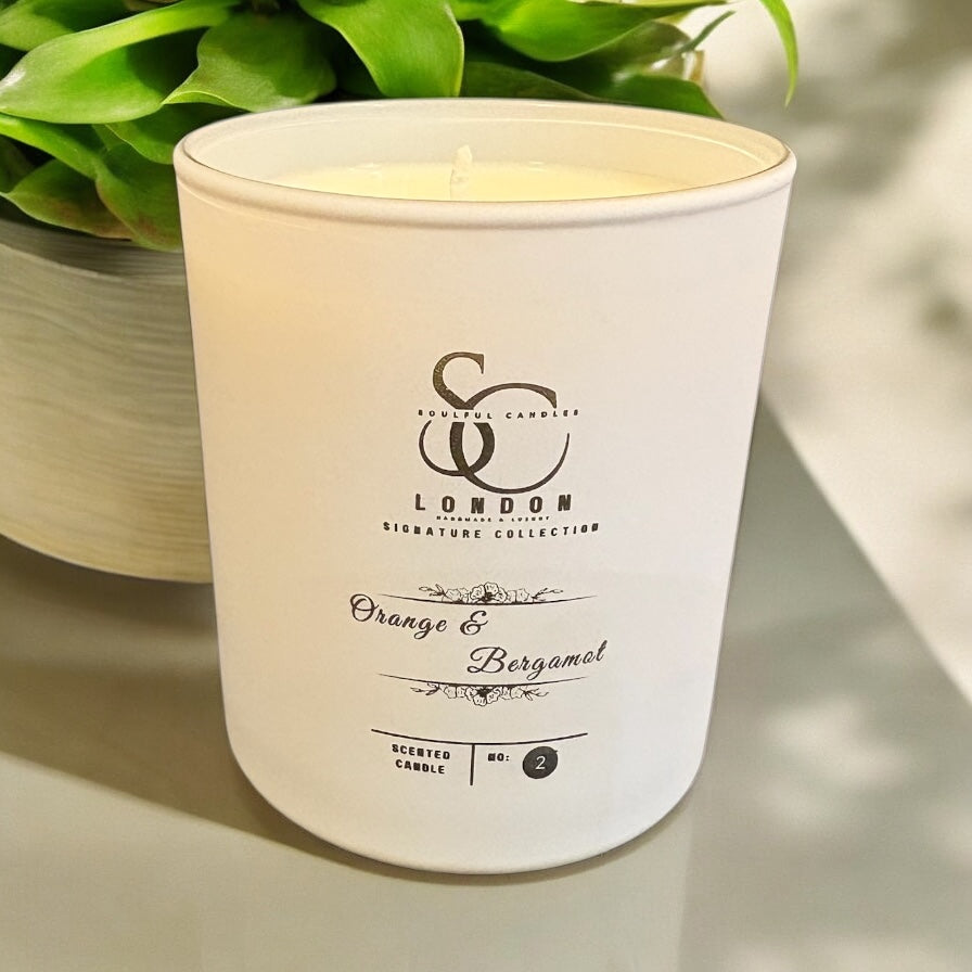 Orange & Bergamot: An uplifting blend of vibrant orange and tangy bergamot, ideal for energizing your space.