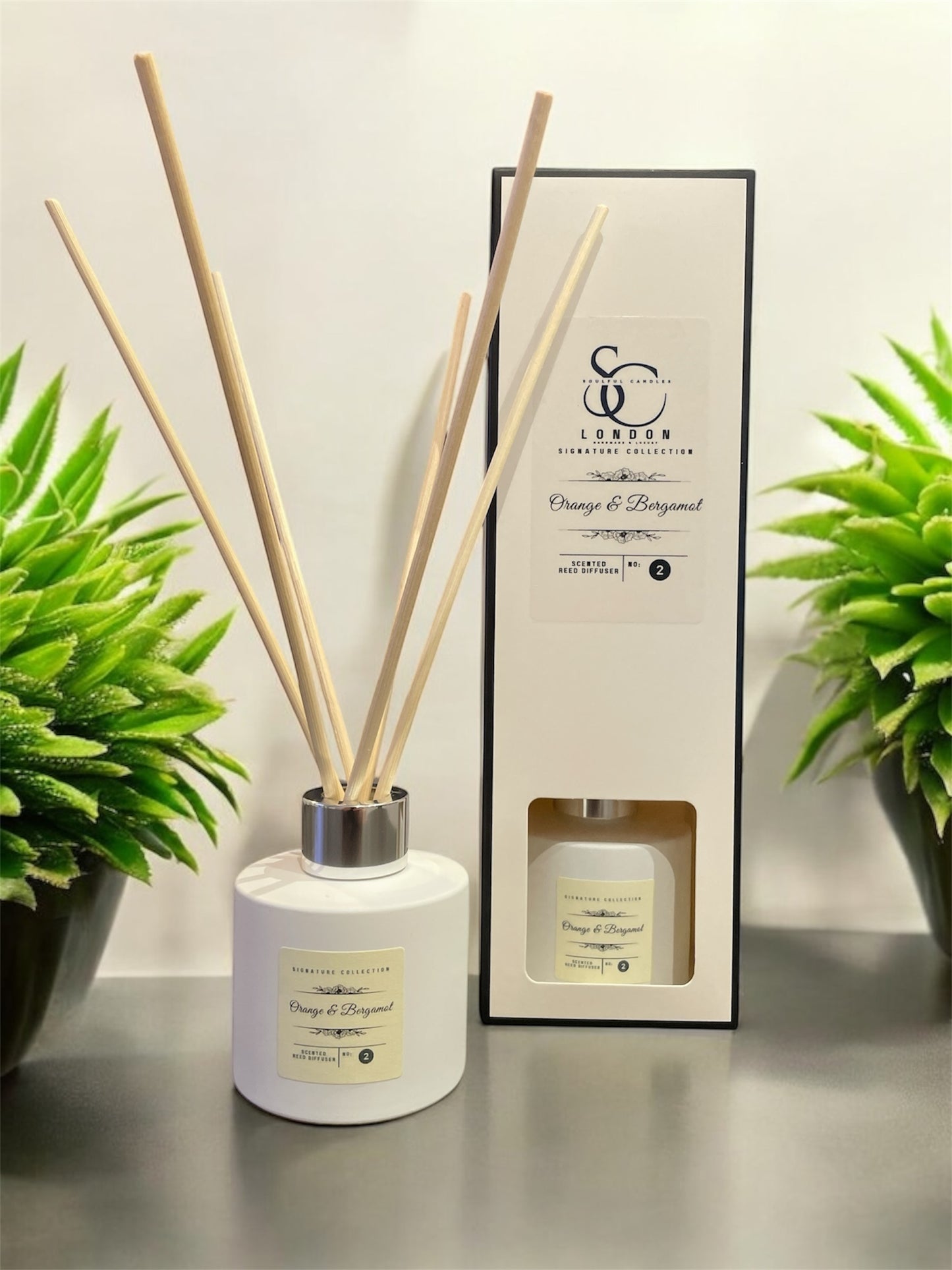 Orange & Bergamot 100ml Reed Diffuser | Uplifting & Zesty Aroma