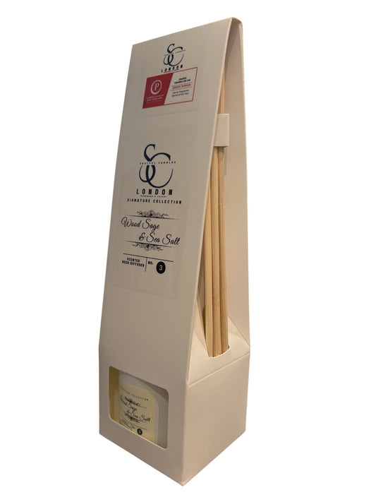 Wood Sage & Sea Salt Reed Diffuser (100ml) – Clean, Coastal Calm