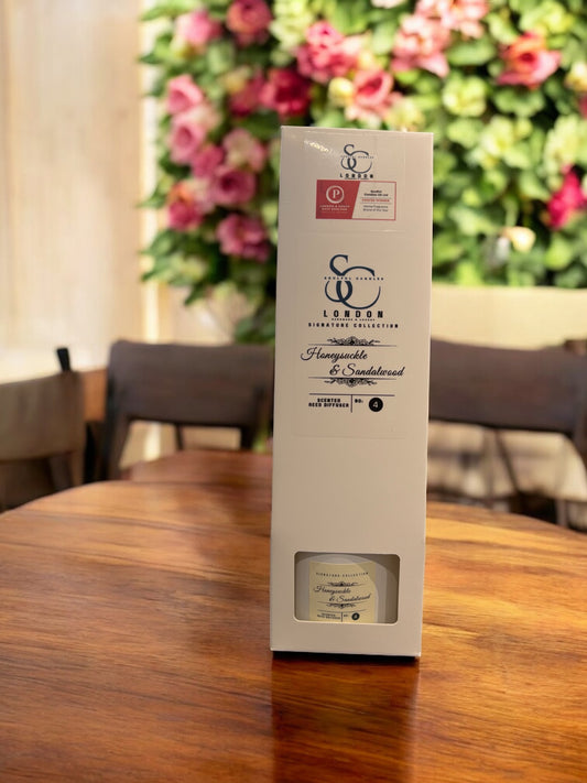 Honeysuckle & Sandalwood 100ml Reed Diffuser | Warm & Inviting Aroma