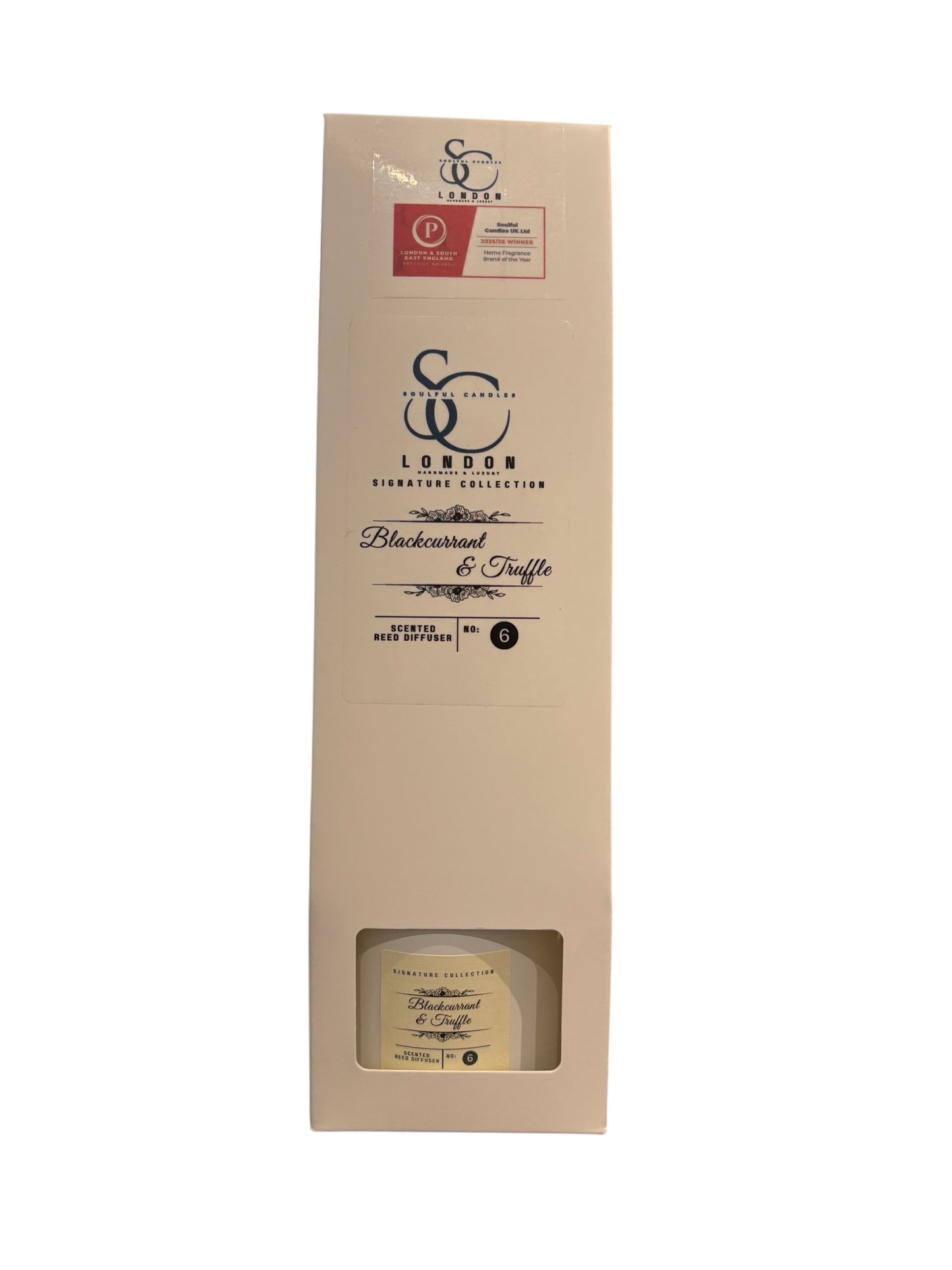 Difusor de varillas de grosella negra y trufa (100 ml) | Fragancia lujosa y duradera