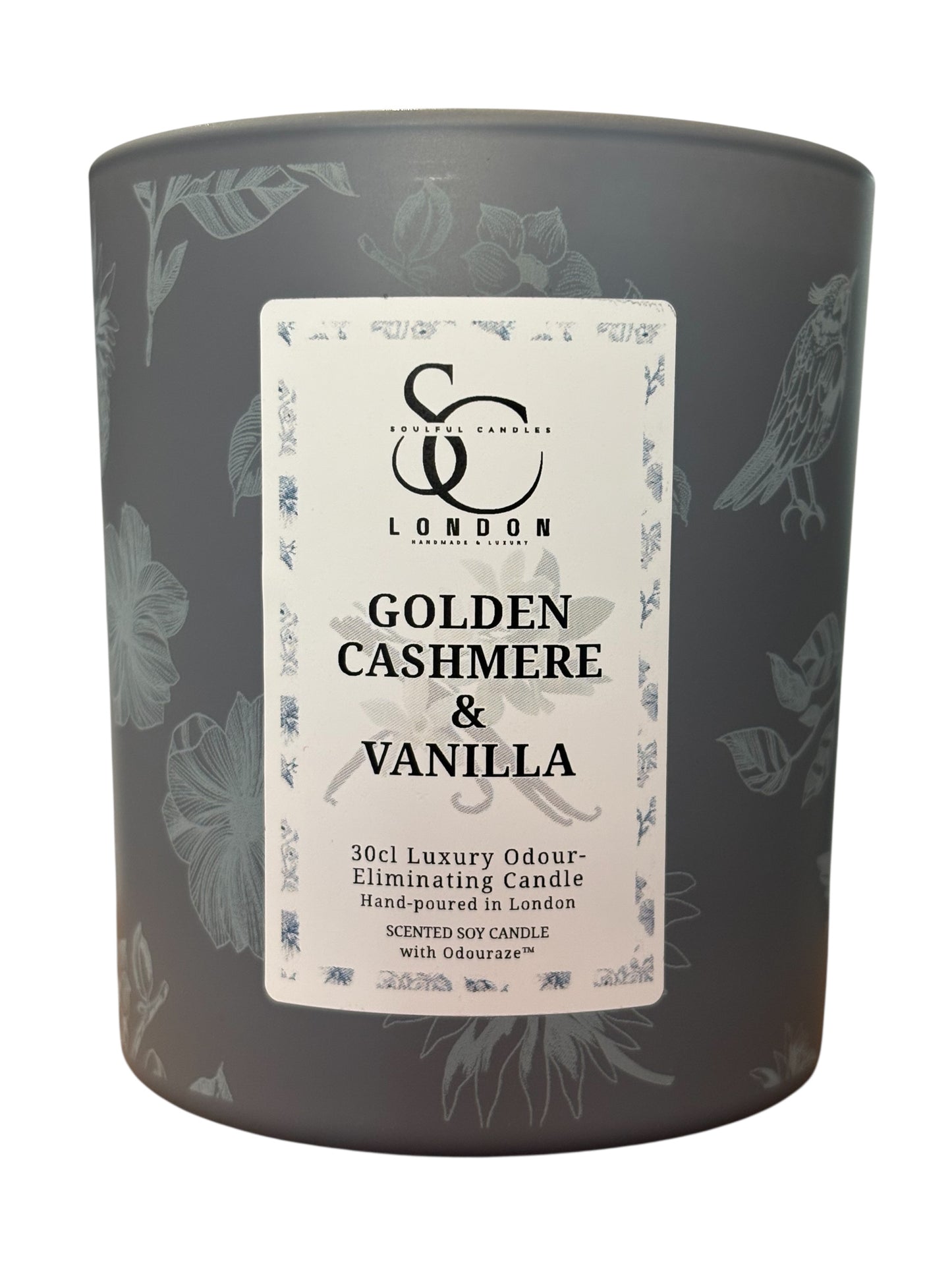 Golden Cashmere & Vanilla – 30cl Odour Neutralising Candle