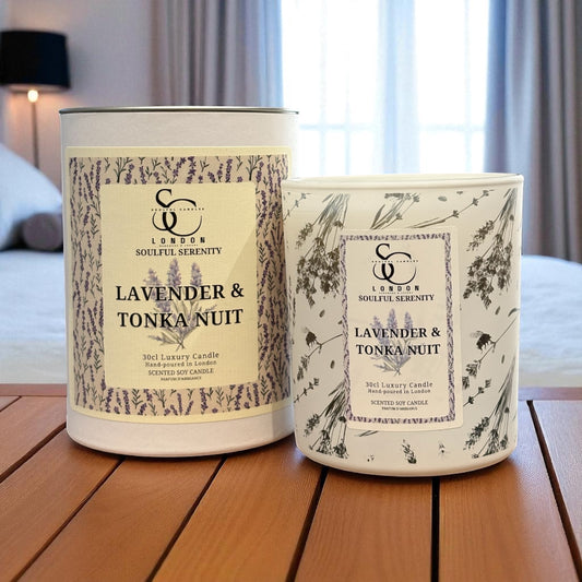 Lavender & Tonka Nuit – Soulful Serenity 30cl Soy Wax Therapy Candle