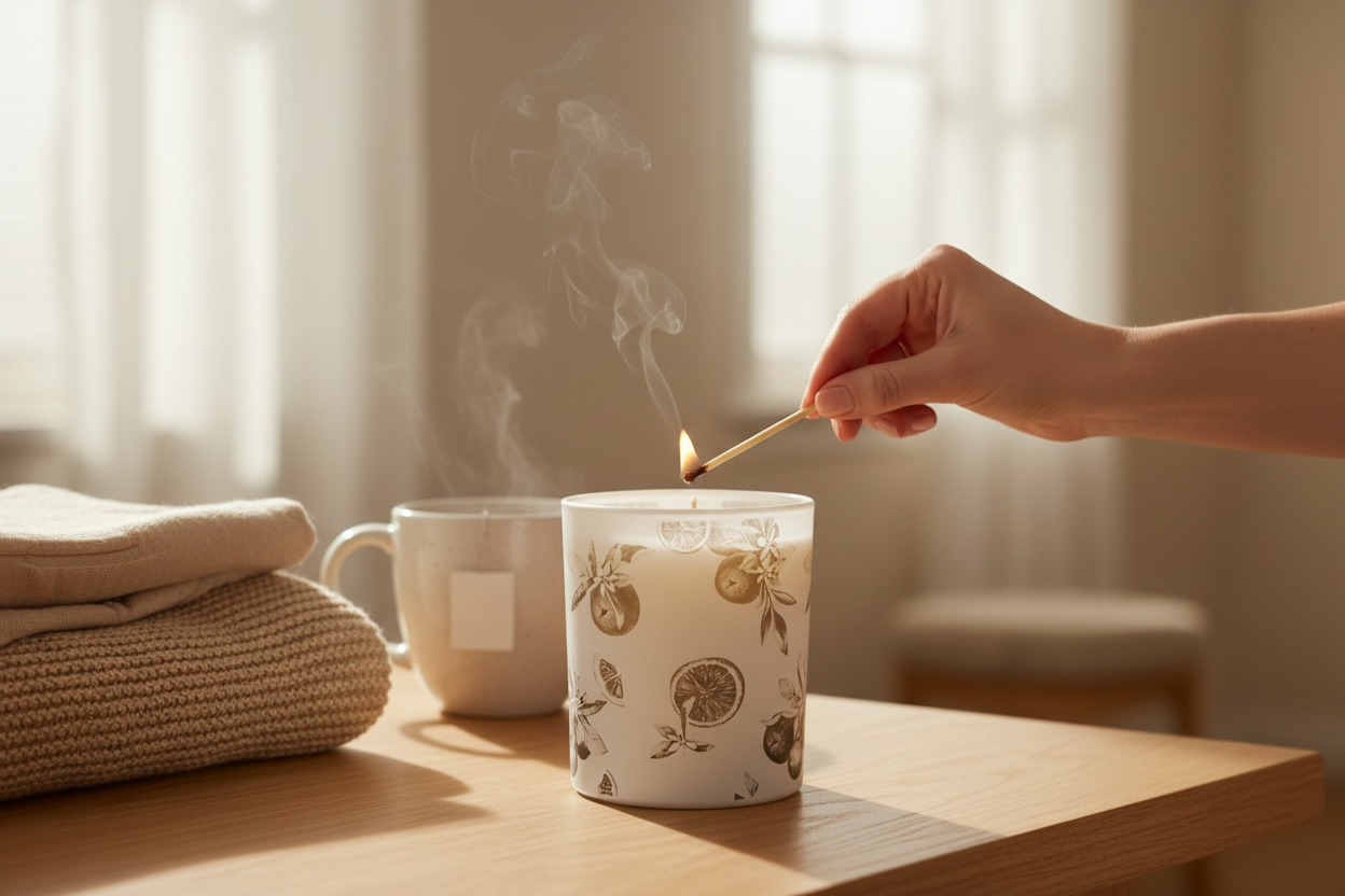 Orange & Bergamot Luxury Soy Candle (30cl) | S.C London