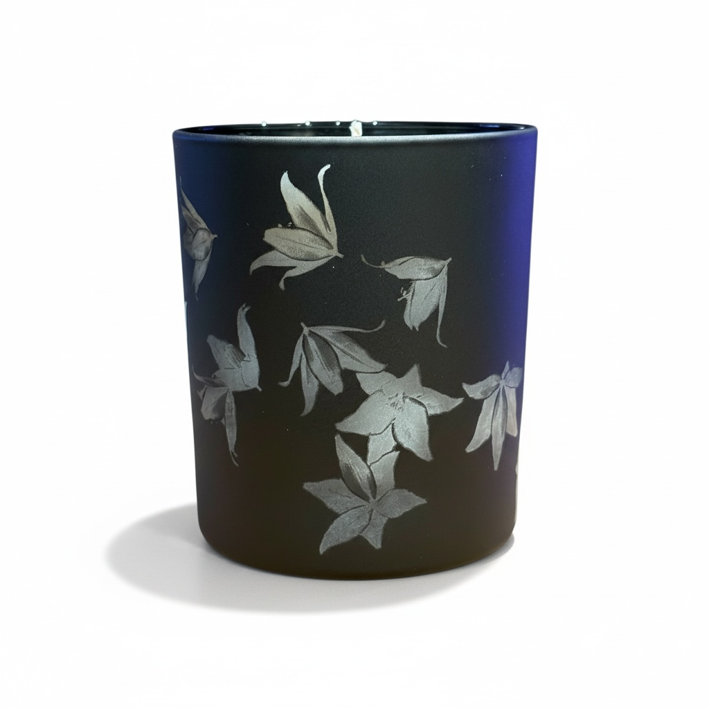 Moon Lily Luxury Candle by Soulful Candles – 30cl Engraved Soy, Hand-poured in London, Lily Amber Spice, Vegan, UK