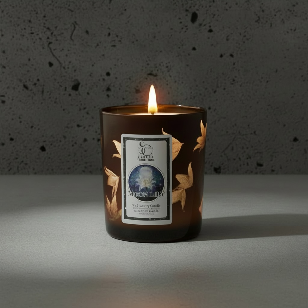 Moon Lily – Luxury Lily & Amber Soy Candle (30cl)