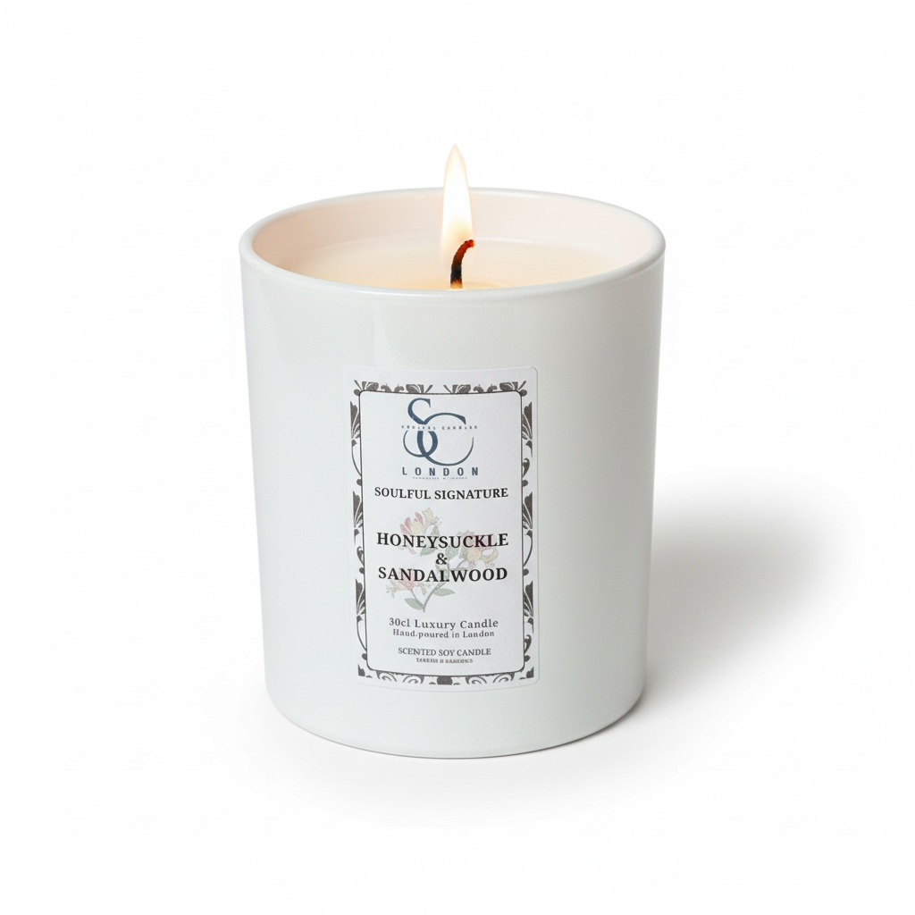 Madreselva y sándalo: una mezcla relajante de madreselva floral y sándalo terroso, que evoca una sensación de relajación y comodidad.