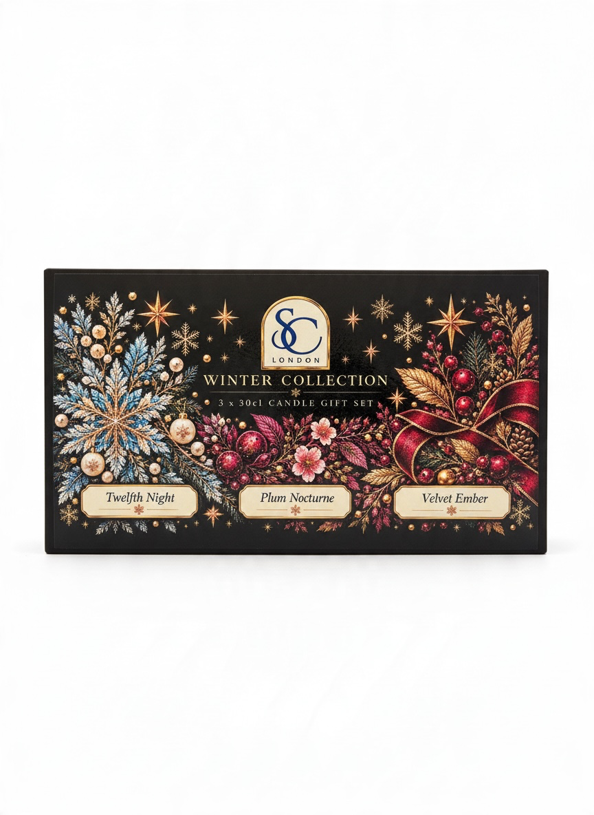 2026 Winter Collection – Luxury 3 Candle Gift Set (30cl)