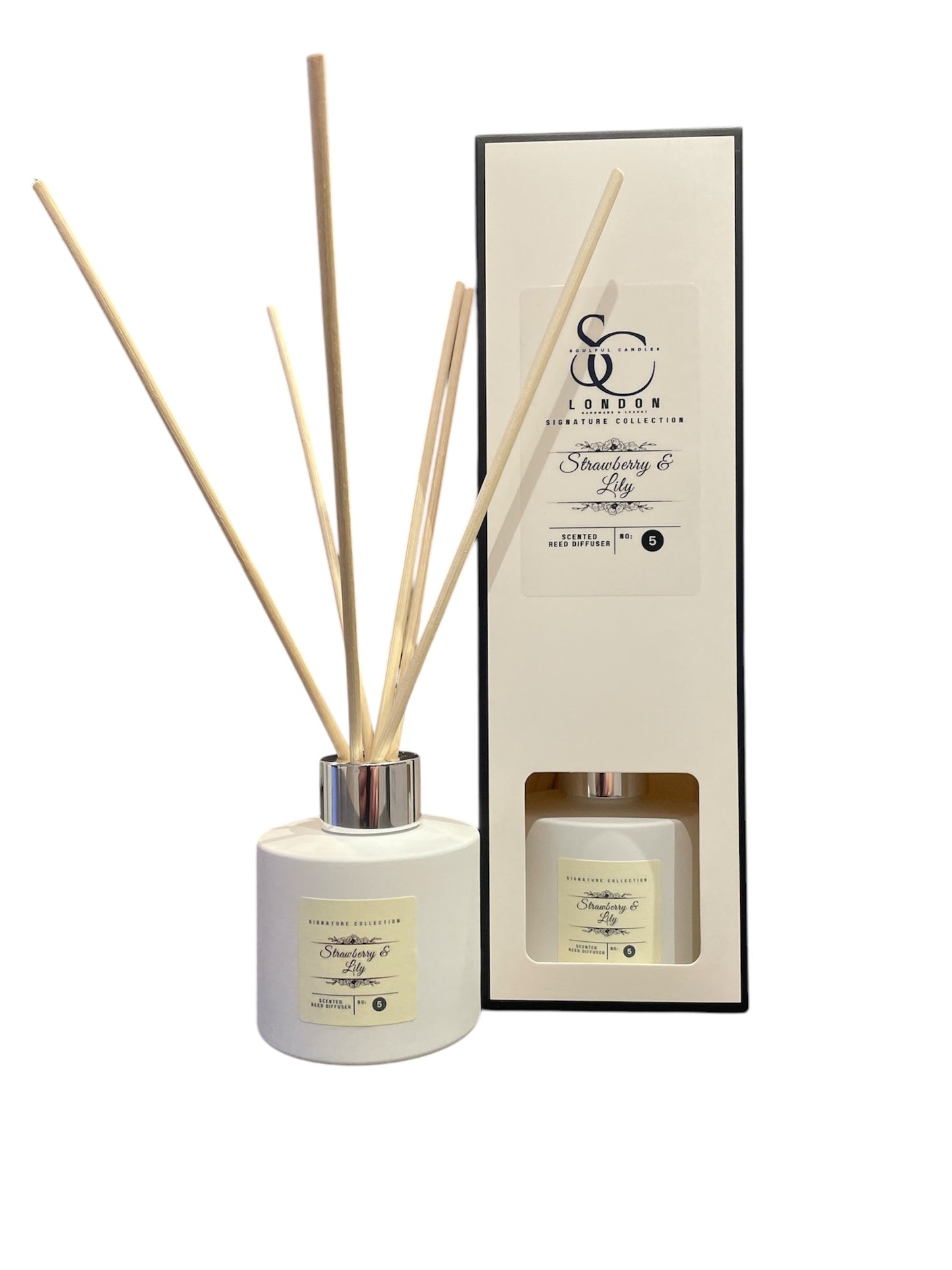 Strawberry & Lily 100ml Reed Diffuser | Elegant Floral Scent