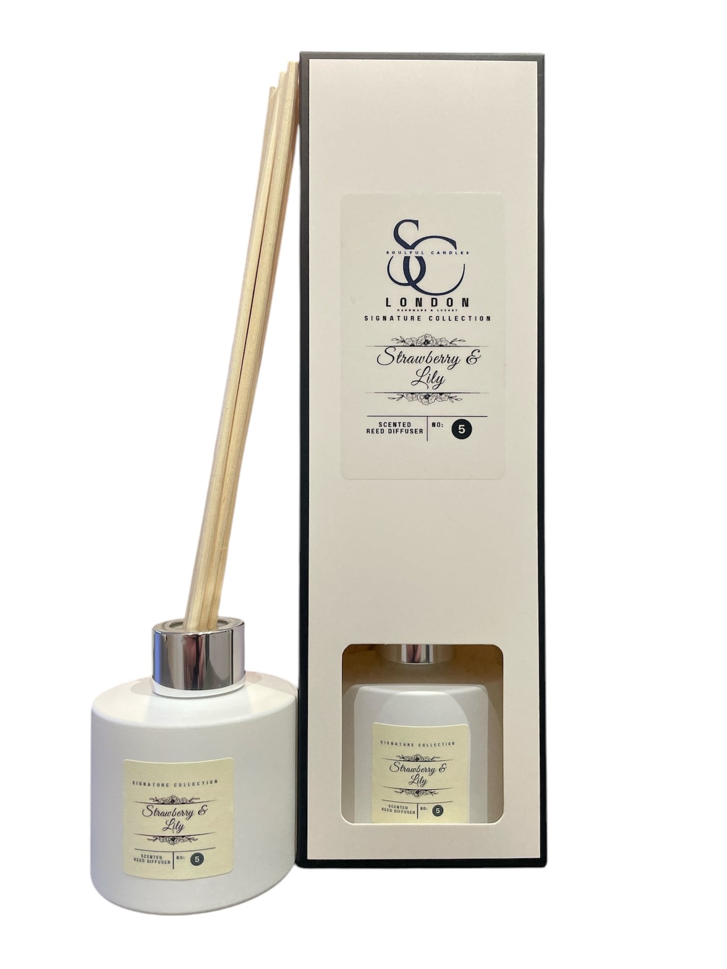 Strawberry & Lily 100ml Reed Diffuser | Elegant Floral Scent