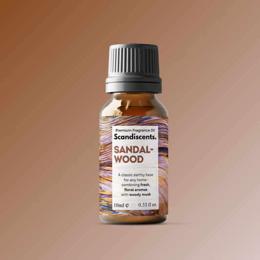 Sandalwood Fragrance Oil 10ml – warm, woody scent, vegan, for home fragrance