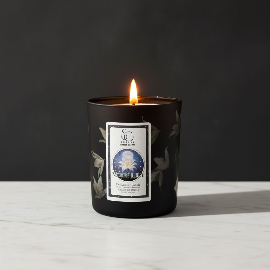 Moon Lily – Luxury Lily & Amber Soy Candle (30cl)