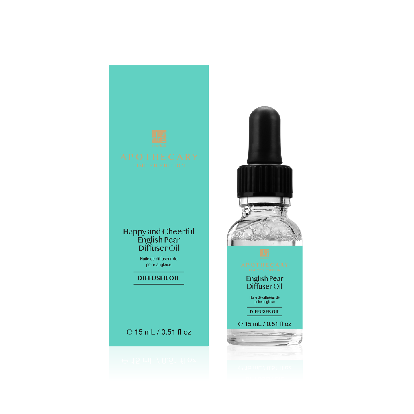 Happy & Cheerful English Pear Diffuser Oil – 15ml Twin Value Pack | Dr Botanicals