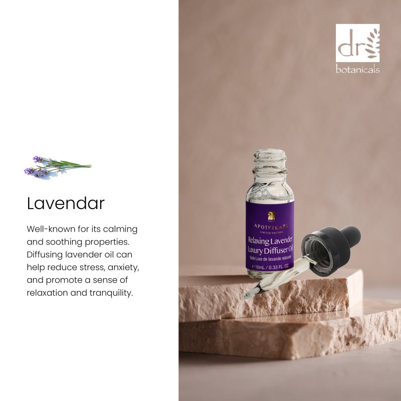Dr Botanicals Relaxing Lavender Luxury Diffuser Oil – 10ml